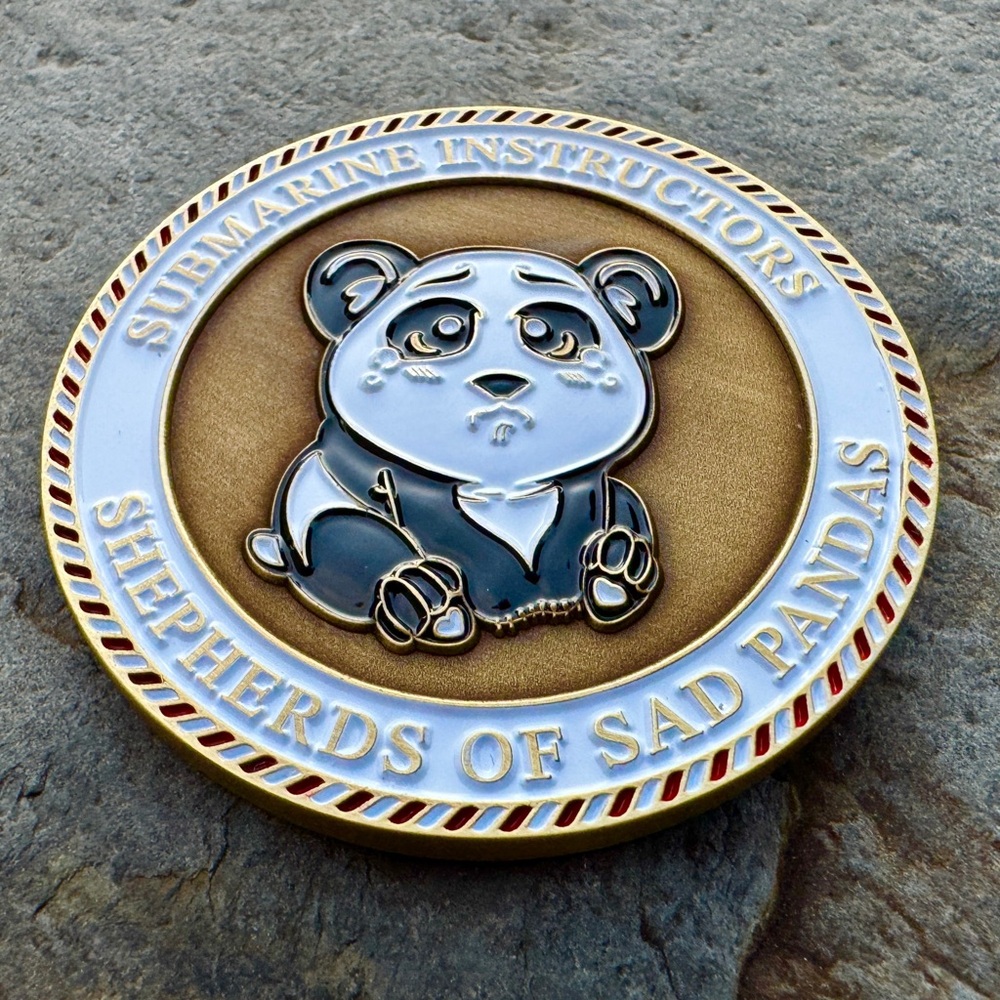 Navy Submarine Instructors Sad
Pandas Challenge Coin CPO Chief
Mess Subs Seals !